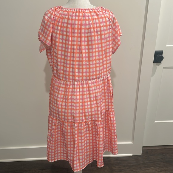 THML Pink/Orange/White Patterned Dress Sz M - Picture 7 of 12